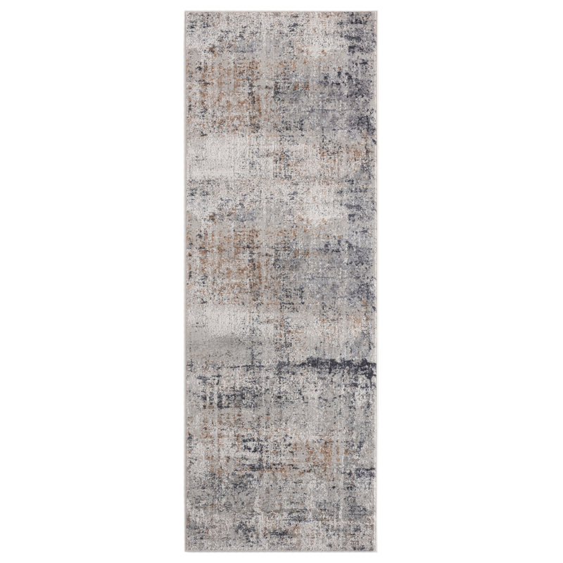 Tapis gris Annapolis, Tapis de couloir 2 pi 7 po x 7 pi 2 po