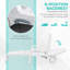 Chaise longue sur roulettes Outsunny