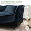 Canapé modulaire en forme de L 120 pouces, ensemble de canapé moderne surdimensionné à 3 places avec housse pour le bureau du salon, tissu chenille-517580920