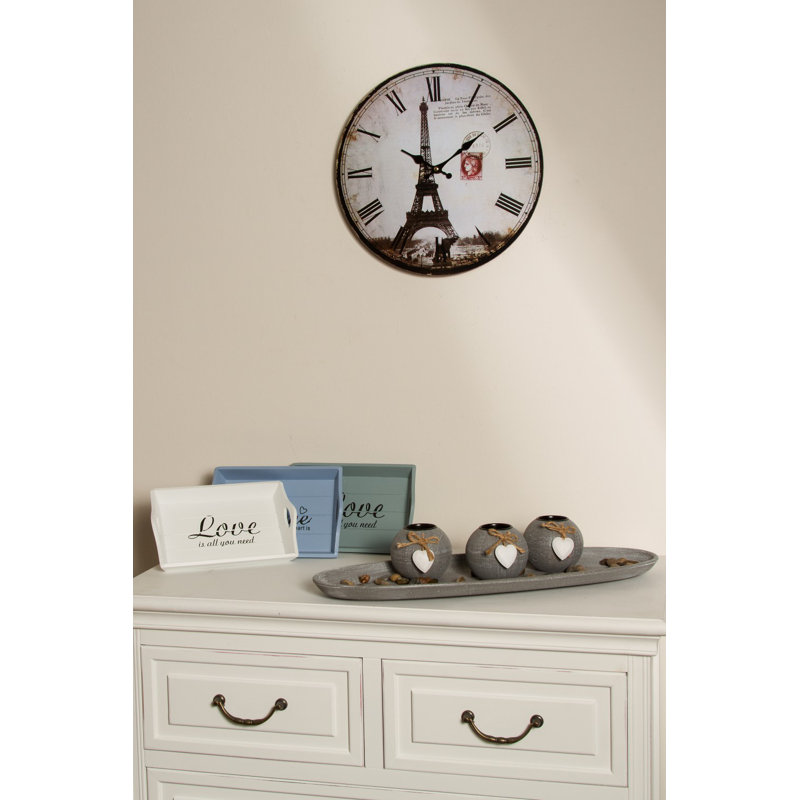 Close Wood Wall Clock