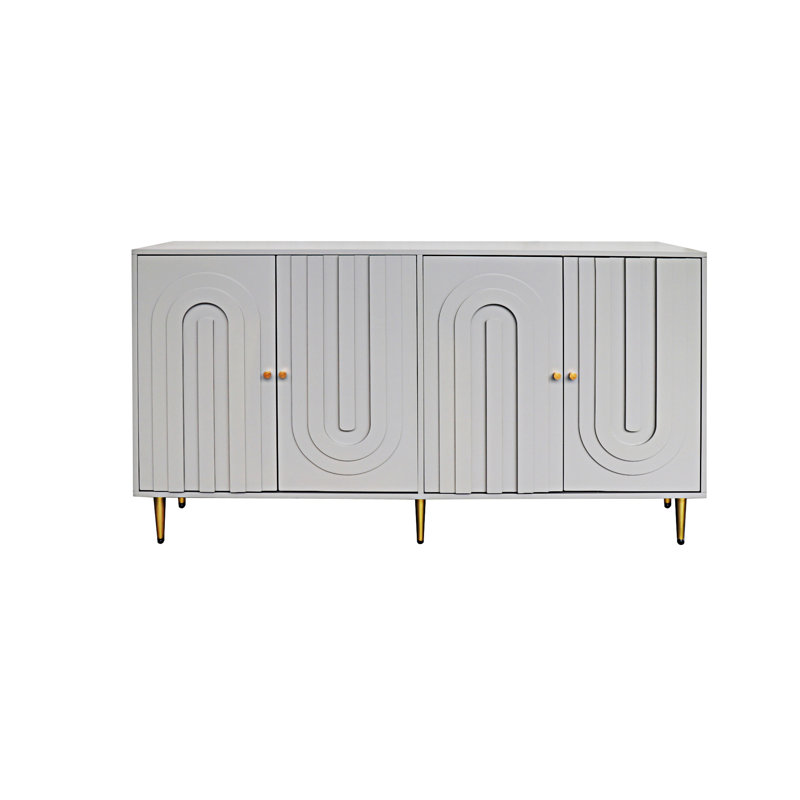 Armoire de rangement Buffet Modern, Gris