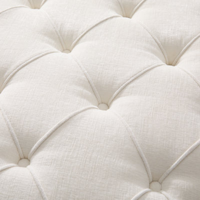 Upholstered Chenille Footstool
