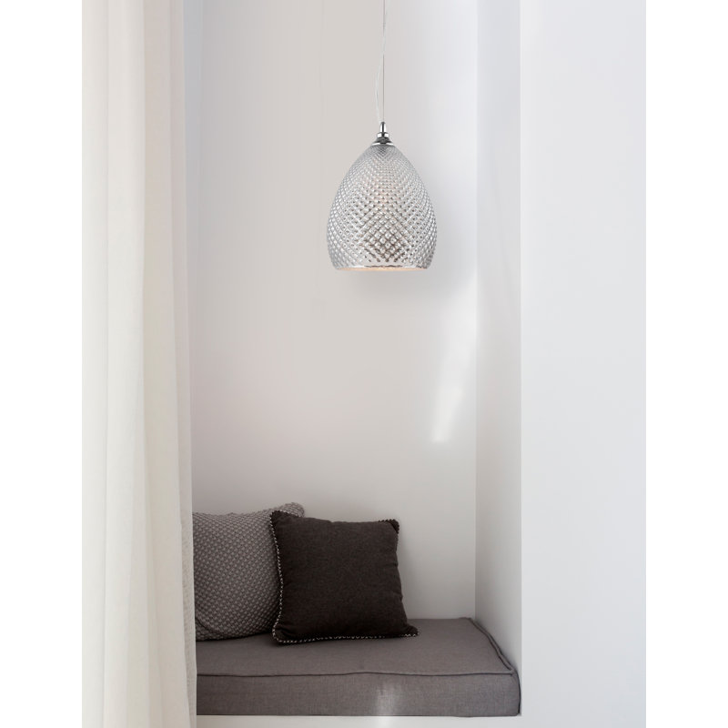Boho 1 - Light Teardrop Pendant, Chrome