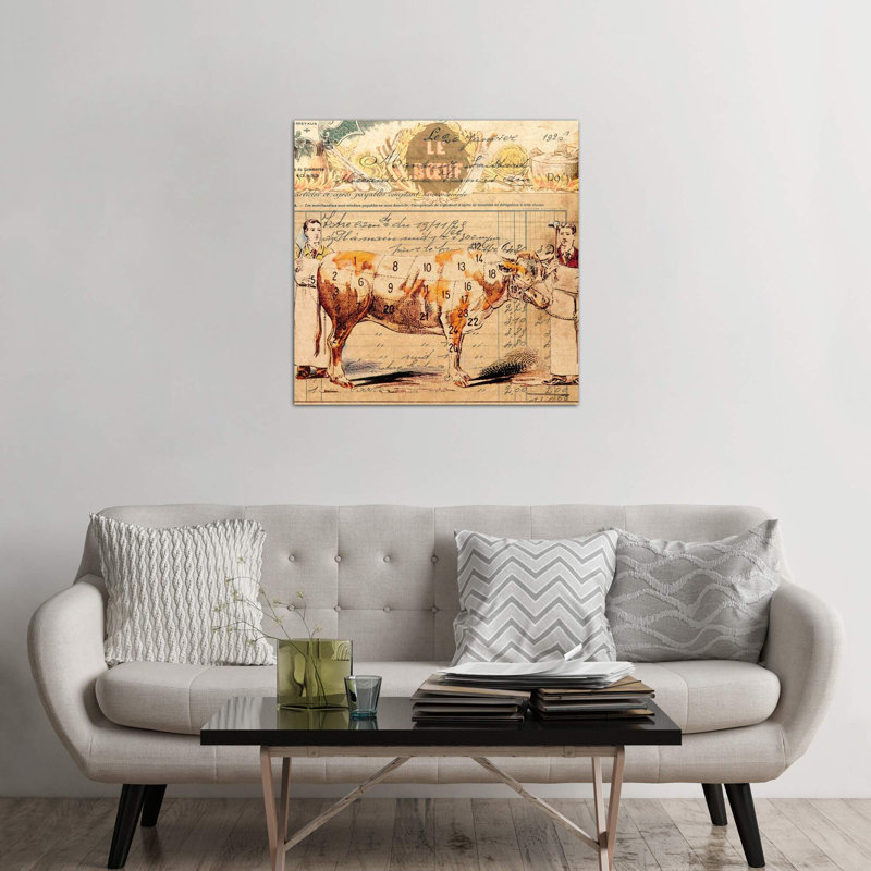 Le Boeuf II - Wrapped Canvas Print, 45.72 cm H x 45.72 cm W x 1.91 cm D