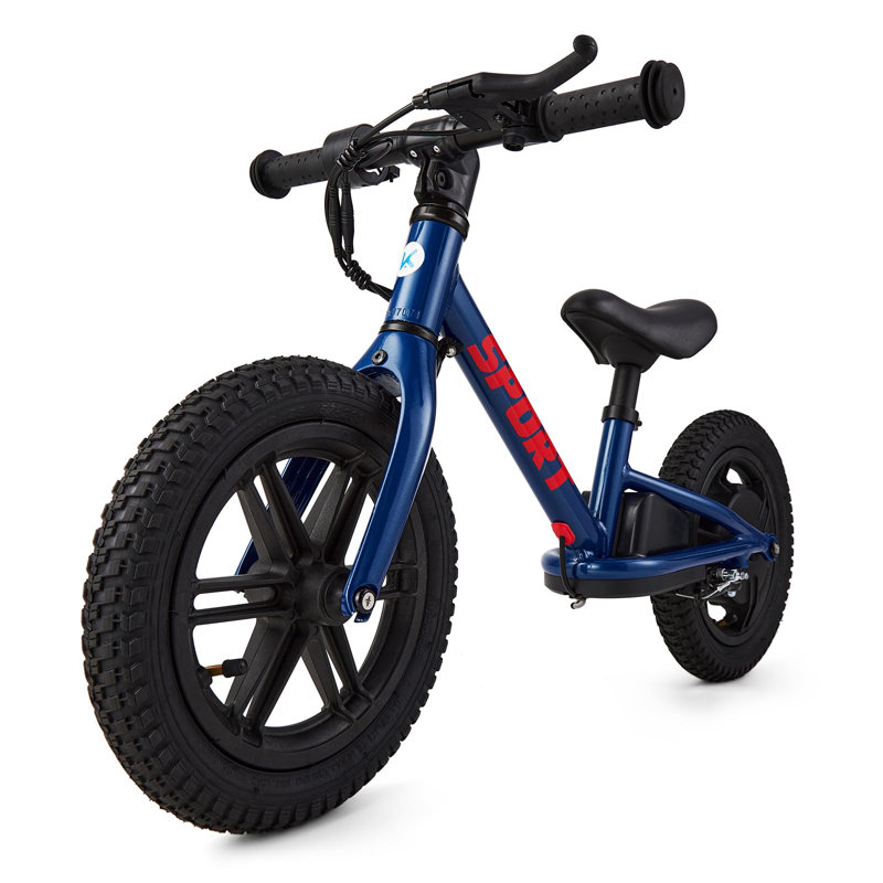 Vélo électrique 12 pouces pour tout-petits de 3 à 5 ans avec pneus pneumatiques, siège réglable à 2 vitesses, cadre léger