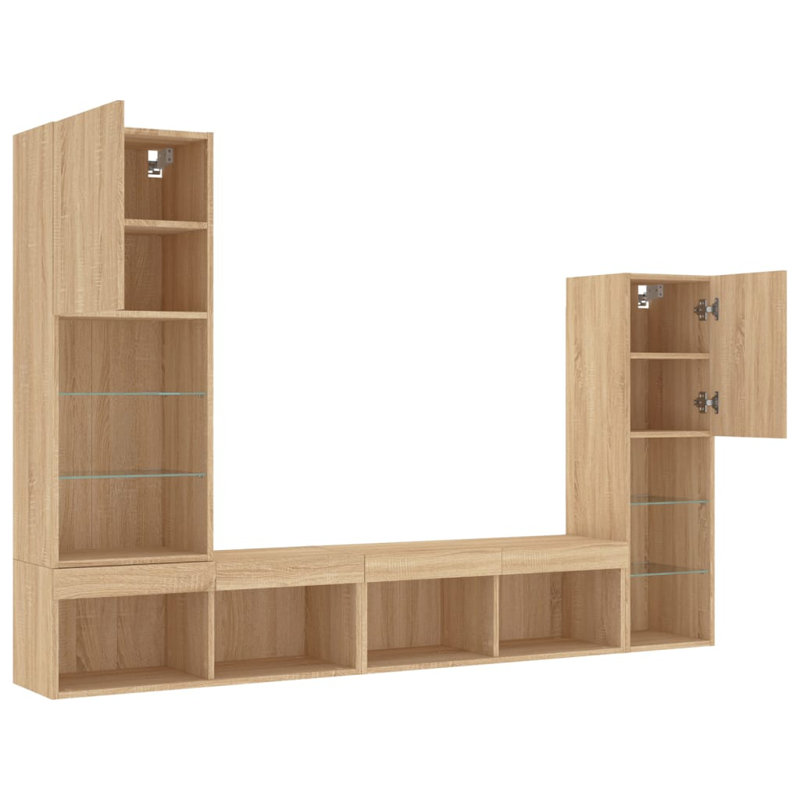 TV Stand for TVs up to 28", Sonoma Oak