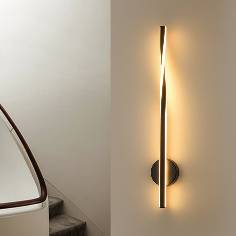 31.9'' Minimalist Swirl Linear LED Twisted Wall Sconce