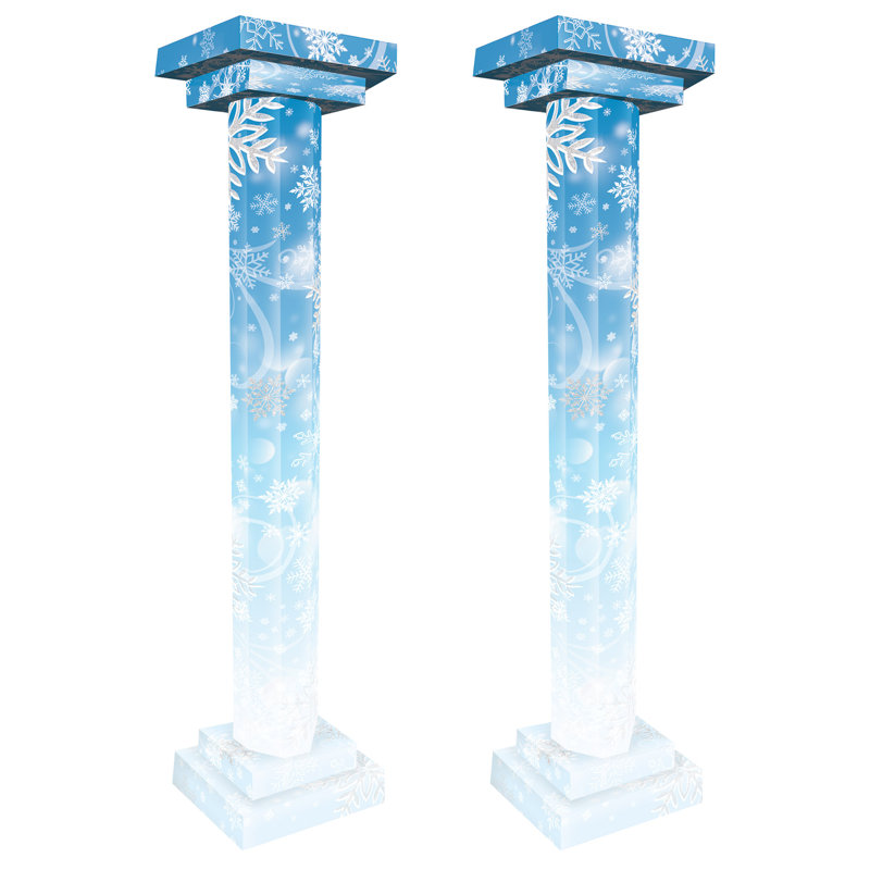 Hauts accessoires de colonne 3D Winter Wonderland