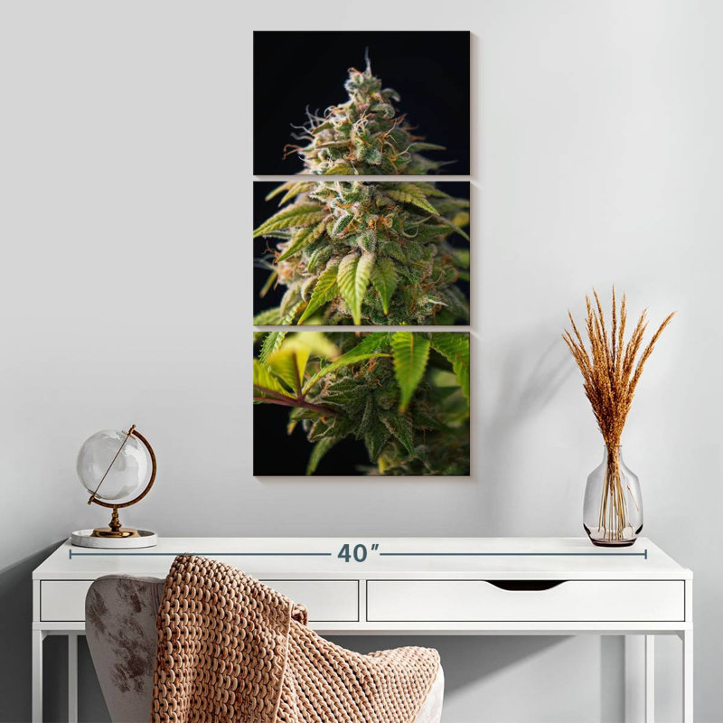 Cannabis Buds, 32" H x 15" W