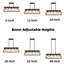 Lustre 5 lumières pour îlot de cuisine en métal naturel avec structure en cage ouverte, ampoules non incluses-526652001-526652014