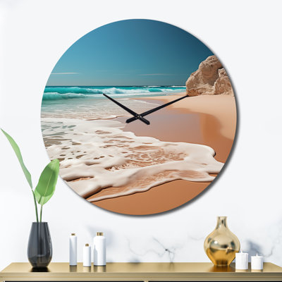 Minimalisme côtier Photo VII - Horloge murale nautique et de plage