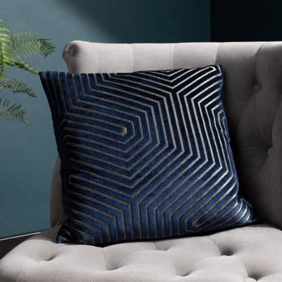Evoke Geometric Square Cushion