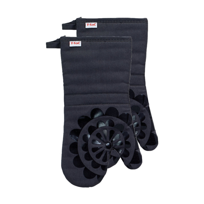 T-fal Medallion Oven Mitt, Charcoal