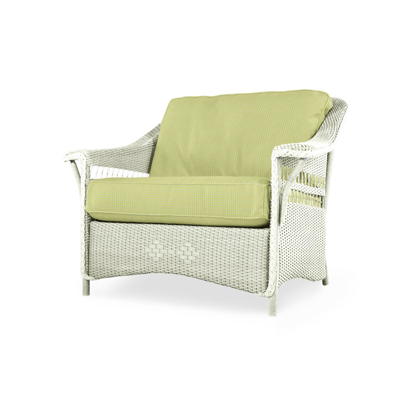 Nantucket Outdoor Lounge Chair, Remy Graphite, Ivory