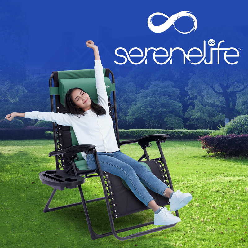 Fauteuil inclinable zéro gravité Kaylauni, Vert / noir