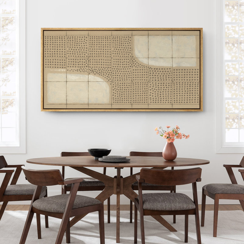 Grande impression sur toile encadrée, reproduction abstraite pour décoration intérieure moderne, Naturel, H 30 po x l 60 po