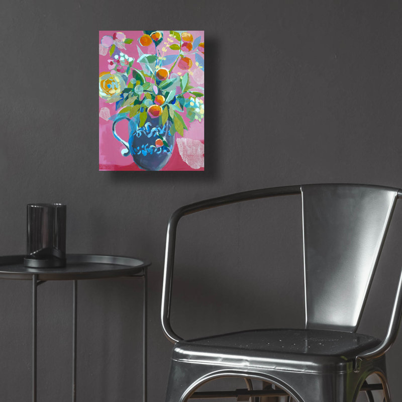 "Floral rose" par Jenny Westenhofer, H 16 po x l 12 po x P 0,13 po