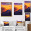 «Gherarda Lavender Peaks At Dusk II - Mountains», reproduction sur toile encadrée-608697075-608697077-608697035