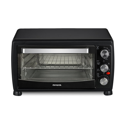 1400W Black Toaster Oven with Convection Technology, 5 Modes Air Fryer Bake Toast Cook and Broil