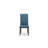 Elsa Parson Kitchen Chairs - Button Tufted Nailhead Trim Blue Linen Fabric Upholstered Dining Chairs, Set of 2, Black-917191913-917191926