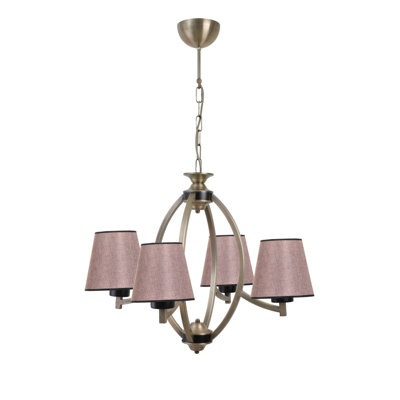 Roberson 4 - Light Shaded Geometric Chandelier
