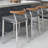 Upholstered Counter Stool with Metal Frame-394331545