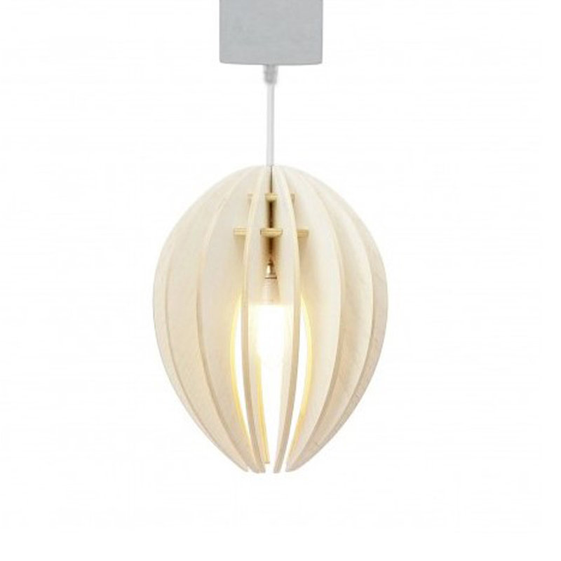 Tenley 1 - Light Single Pendant, White, 24cm H x 18cm W x 18cm D, Yes