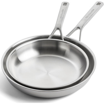 KitchenAid Multiply Frypan set 2pcs uncoated: Frypan 24cm + Frypan 28cm