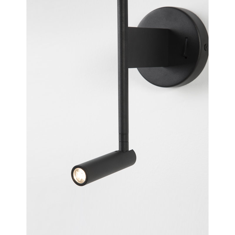  2-Light LED Wallchiere, Black