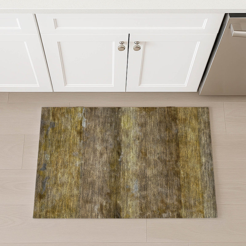 Machine Washable Indoor/Outdoor Matteson ACN2311 Stripes Rug, Rectangle 1'8" x 2'6"