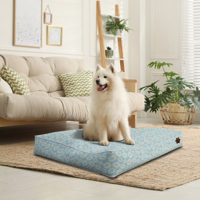 Floral Orthopedic Polyester Pet Bed