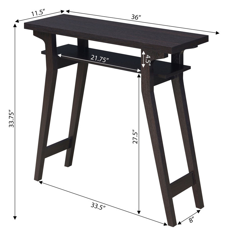 Console Sarha, Espresso, H 30 po x l 36 po x P 11,5 po