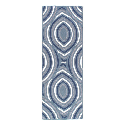 Modern Hand-made Reversible Indo Runner 2'X 6'