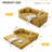 Addisin King-Size Foldable Sleeper Sofa Bed – Convertible Compression Mattress Couch with 2 Removable Bolster Armrests & 2 Pillows-835783586