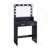 Vanity Desk With Mirror And Lights, Dressing Table With Large Drawer, 2 Level Storage Dresser 3 Lighting Modes Adjustable Brightness-544688477