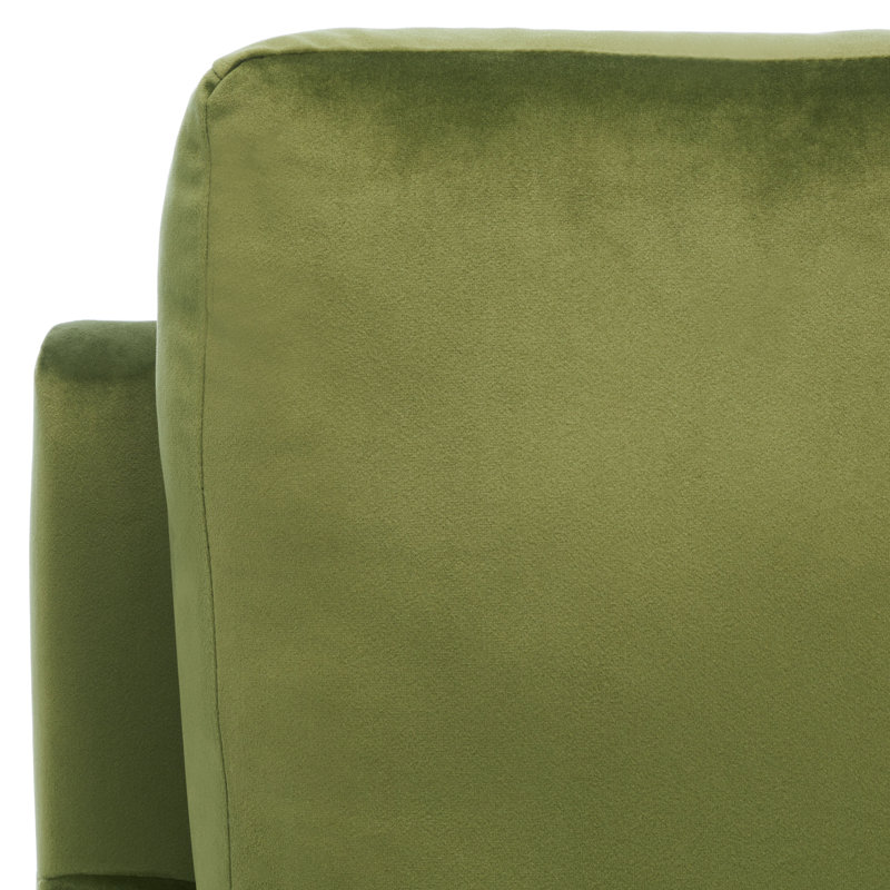 Fauteuil Kathryn, Velours vert olive