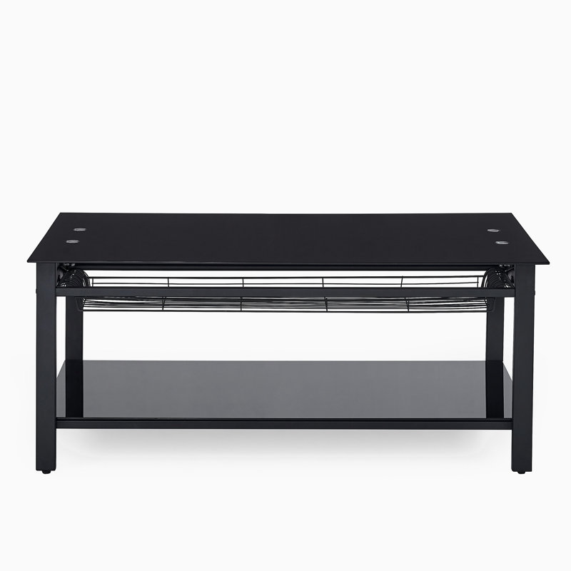 Jamyriah Glass Top Single Coffee Table