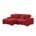 Velours côtelé rouge