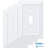 Classic Architecture Antimicrobial Pure White 1-Gang Toggle Wall Plate