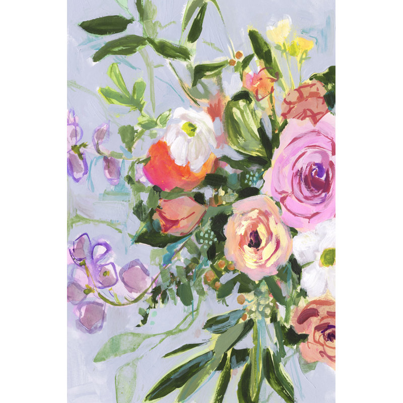 Mottled Flora I by Victoria Borges - Painting Print, 122cm H x 81cm W, Wrapped Canvas