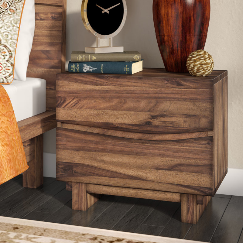 71cm W Manufactured Wood Bedside Table