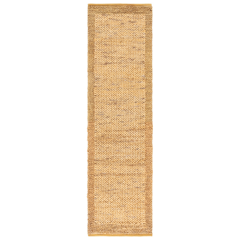 Natural Fiber Handwoven Jute Rug, Runner 2'3" x 8'