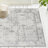 Roshun Noor Vintage Ivory Gray Machine Washable Area Rugs-66908404
