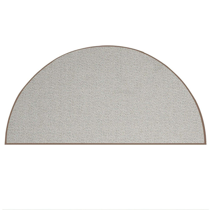 Tapis ovale intérieur / extérieur Iconic - beige, Demi-cercle 4 pi 6 po x 9 pi
