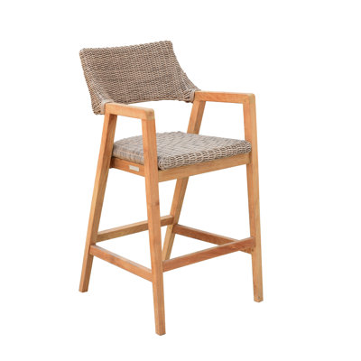 Spencer Outdoor Teak Bar Stool