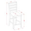 Ensemble de salle à manger à hauteur de comptoir 9 pièces comprenant une table de cuisine carrée avec piédestal et 8 chaises de salle à manger, 54 x 54 pouces, noir et cerise-129910327-98589824-129910326