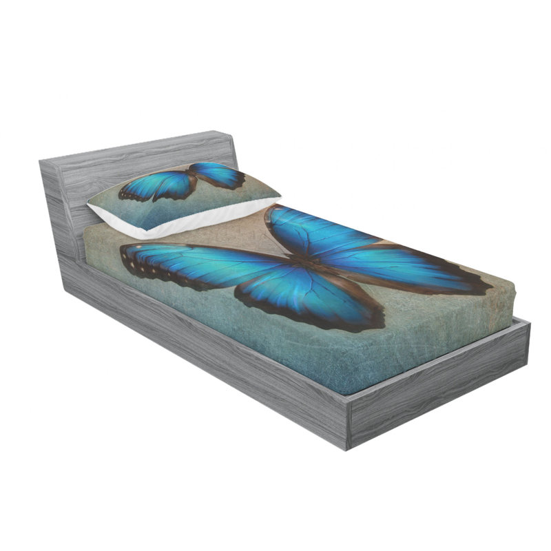 Microfiber Sheet Set, Twin Sheet Set with Fitted Sheet