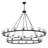 Rashana 30 Light Matte Black Chandelier