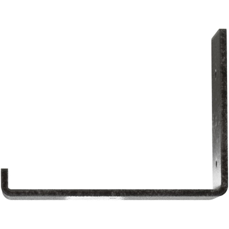 Support de tablette en acier, H 6 po x l 2 po x P 8 po, Argent antique
