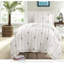 Ensemble de literie romantique en microfibre, TG simple, motif brodé élégant